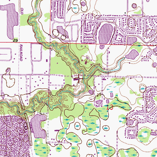 Topographic Map of Center Academy, FL