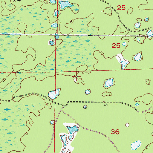 Topographic Map of Berkeley Preparatory School, FL