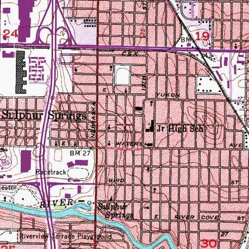 Topographic Map of Under the Rainbow Montessori Learning Center, FL