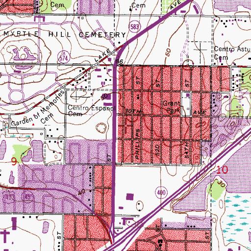 Topographic Map of Senczszyn Christian Academy, FL