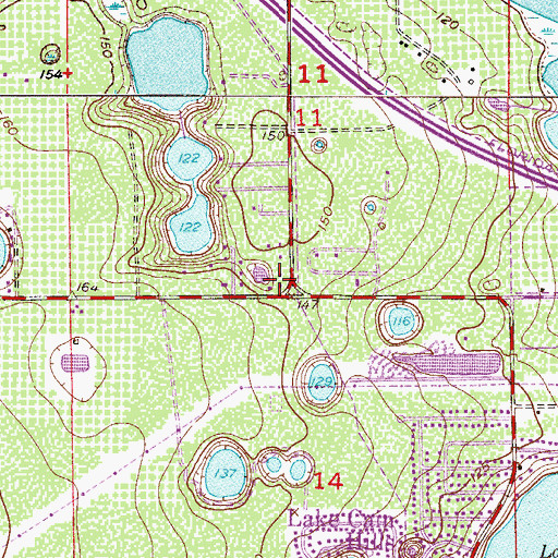 Topographic Map of A Tiny Christian Soldier Day Care Center, FL
