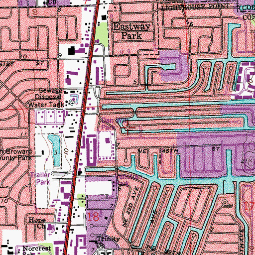 Topographic Map of Dan Witt Park, FL