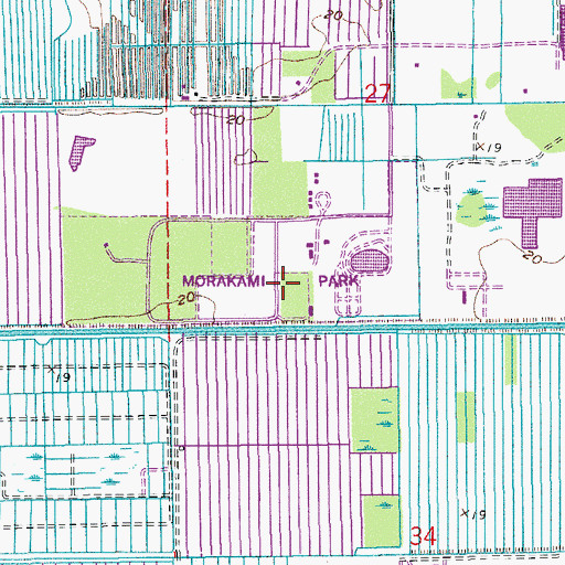 Topographic Map of Morakami Park, FL