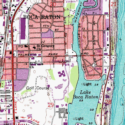 Topographic Map of Silver Palm Park, FL