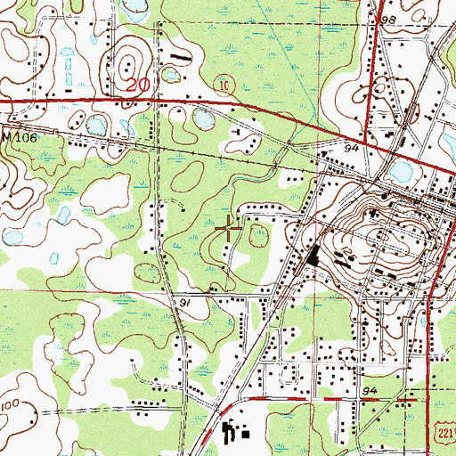 Topographic Map of Stern, FL