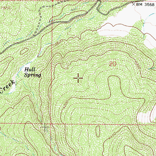Topographic Map of Hull Hill Tank, AZ