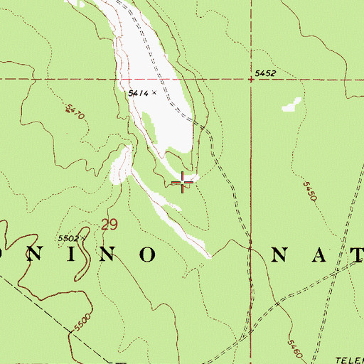 Topographic Map of Hulls Canyon, AZ