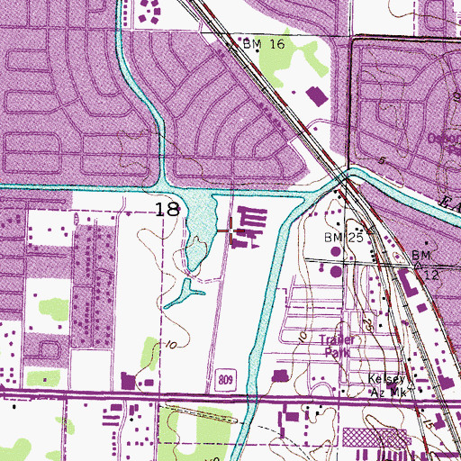 Topographic Map of Pixie Private School Dillman Academy, FL
