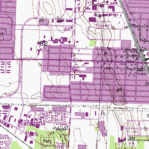 Topographic Map of Trinity United Methodist Kindergarden, FL
