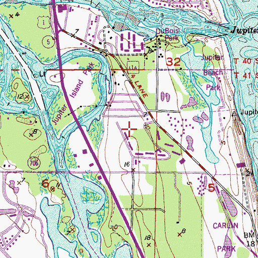 Topographic Map of Christ the King Lutheran Readiness School, FL