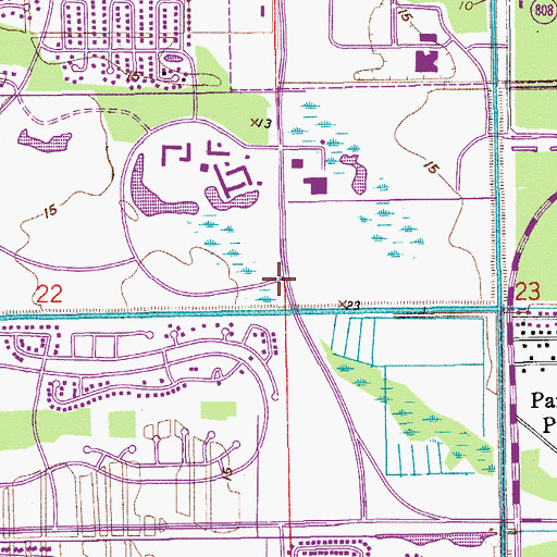 Topographic Map of Boca Raton Academy, FL