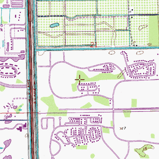 Topographic Map of Kings Private School, FL