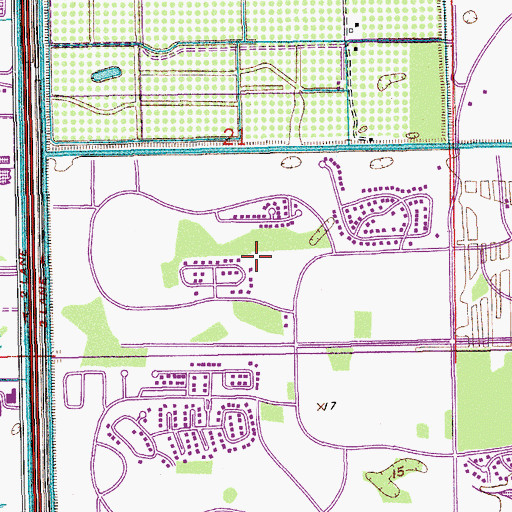 Topographic Map of Willow Tree Private School, FL