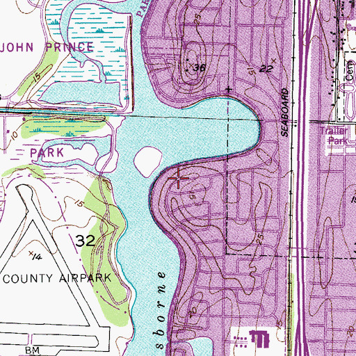 Topographic Map of Trinity Baptist Church School, FL