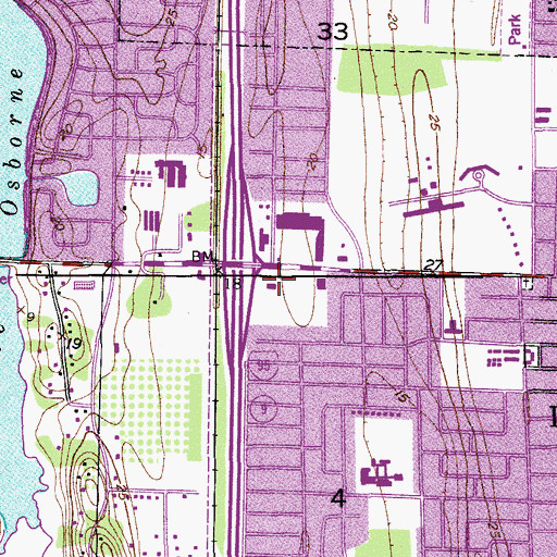 Topographic Map of Lake Worth Christian School Society, FL