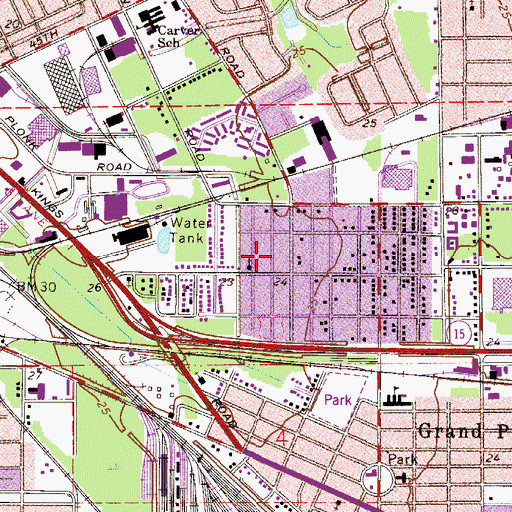Topographic Map of Saint Johns Cathedral, FL