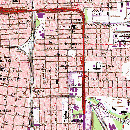 Topographic Map of Church of Good Shepherd, FL