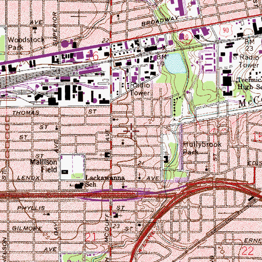 Topographic Map of Banai Faith, FL