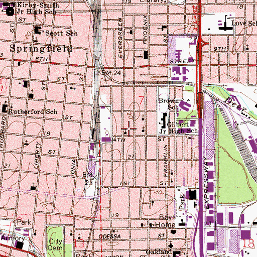 Topographic Map of Most Holy Redeemer Catholic Church, FL