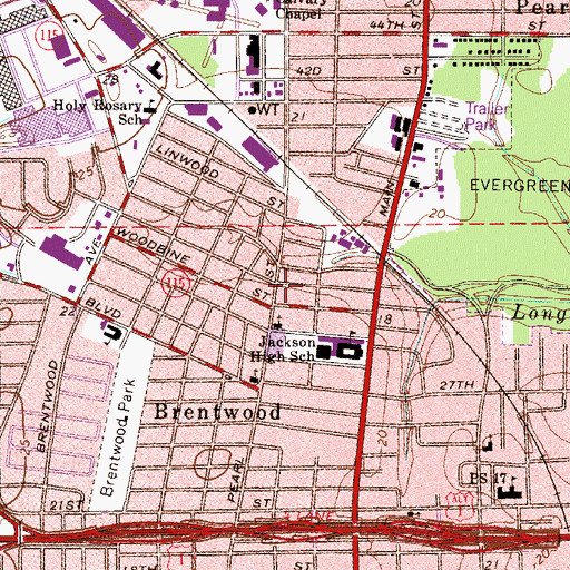 Topographic Map of Thankful Missionary Baptist Church, FL