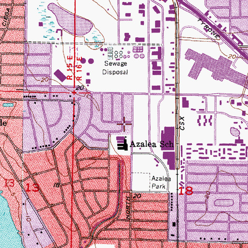 Topographic Map of Church of God-Praise Cathedral, FL