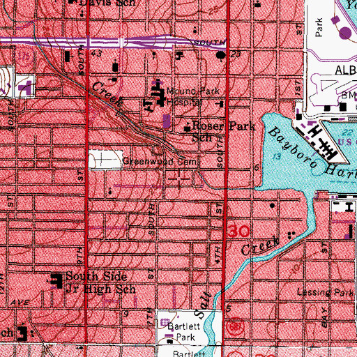 Topographic Map of Born Again Believers Fellowship, FL