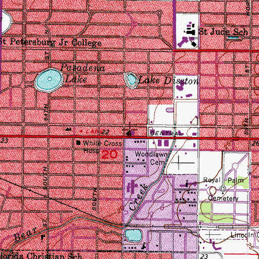 Topographic Map of Our Lady of Good Hope Old Roman Catholic Church, FL