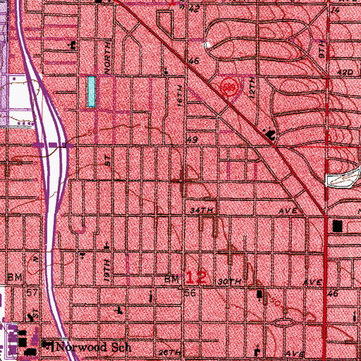 Topographic Map of Glad Tidings Assembly of God, FL