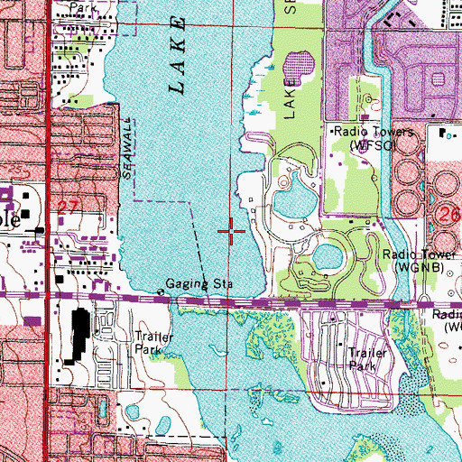 Topographic Map of Bible Baptist Church, FL