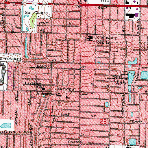 Topographic Map of Apostolic Tabernacle, FL
