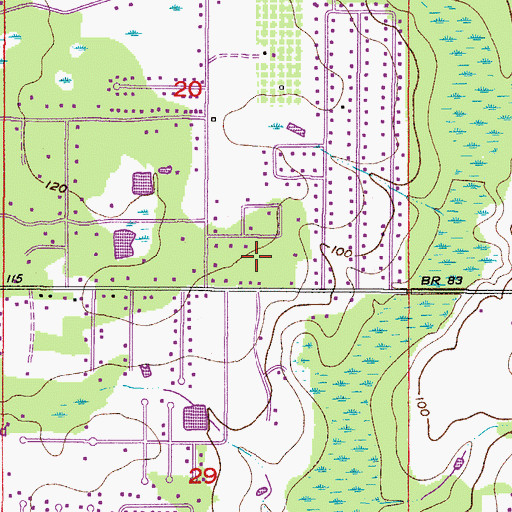 Topographic Map of Trinity Presbyterian Church, FL