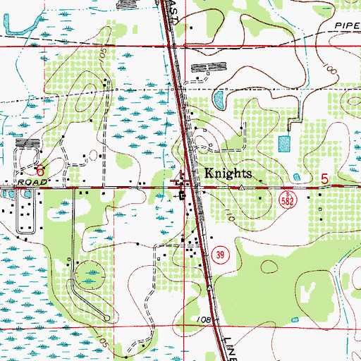 Topographic Map of Church of Christ Palm Harbor, FL