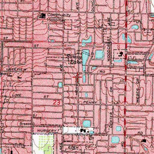 Topographic Map of Greek Orthodox Church of the Holy Trinity, FL