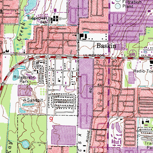 Topographic Map of Free Methodist Church, FL