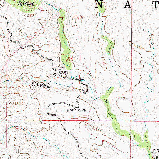 Topographic Map of Hutch Gulch, AZ