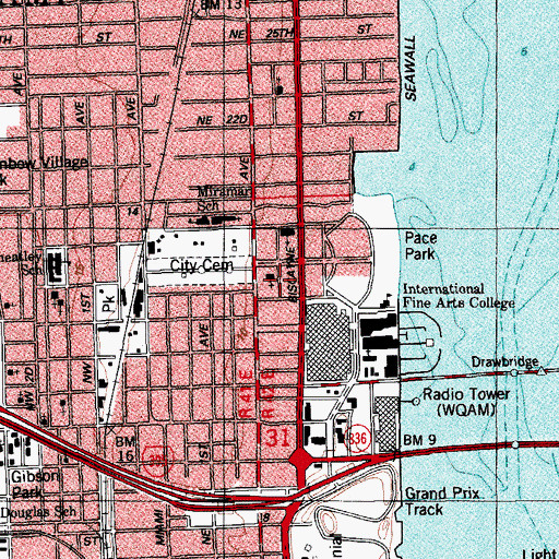 Topographic Map of International Community Church, FL