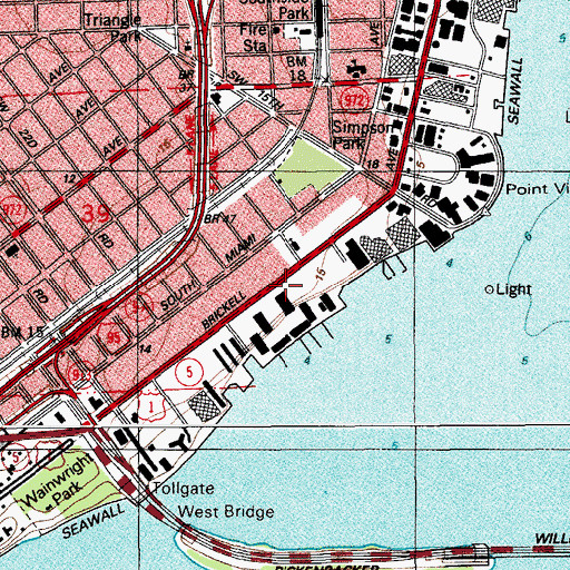 Topographic Map of Immanuel Lutheran Church, FL