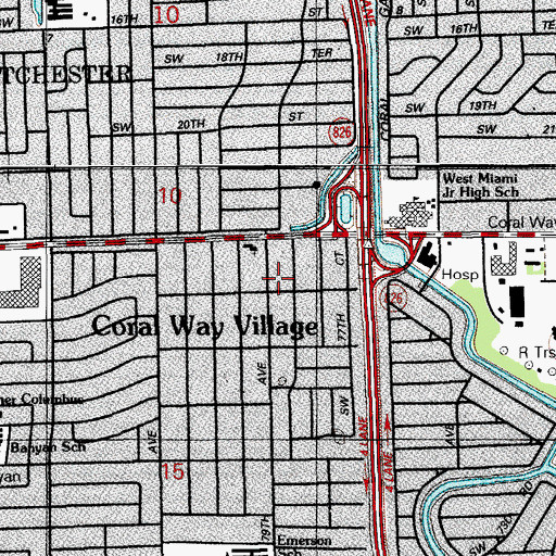 Topographic Map of Church of Christ Southwest, FL