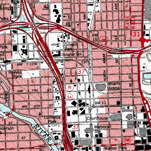 Topographic Map of Ukrainian Catholic Church Assumption of the Blessed Virgin Mary, FL