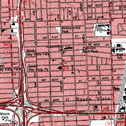 Topographic Map of Monastery of the Exaltation of the Most Holy Cross, FL