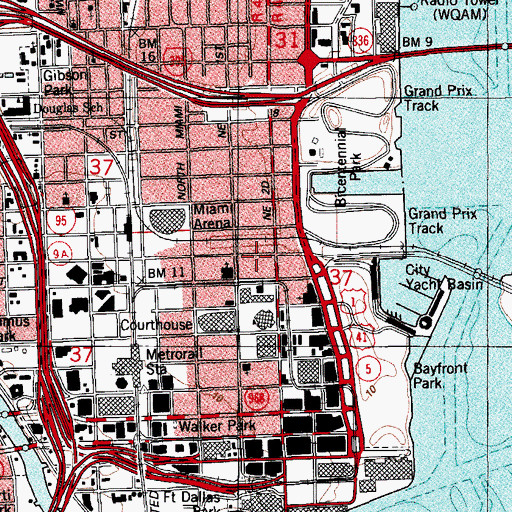 Topographic Map of Church of Resurrection, FL