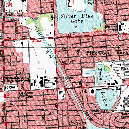 Topographic Map of First Alliance Church, FL