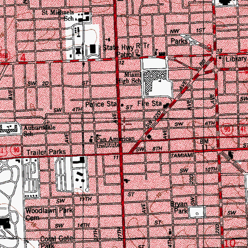 Topographic Map of Iglesia Victoria, FL