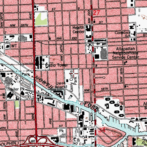 Topographic Map of New Mount Zion Baptist Church, FL