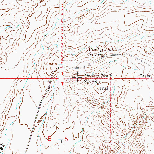Topographic Map of Hymn Book Spring, AZ