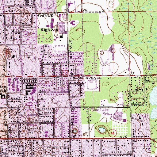 Topographic Map of Wesleyan Church, FL