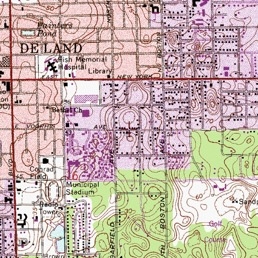 Topographic Map of Saint Joseph United Methodist Church, FL