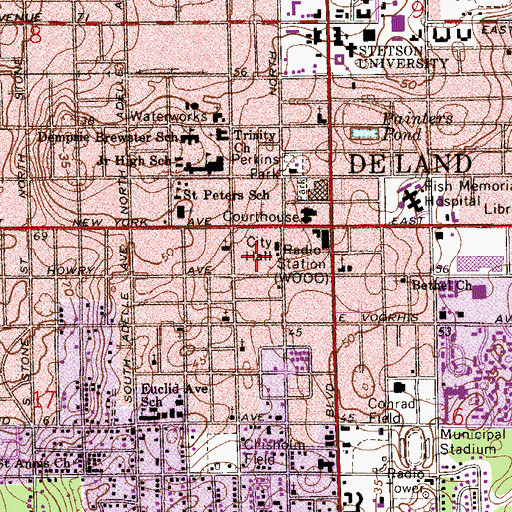 Topographic Map of Alliance Church, FL