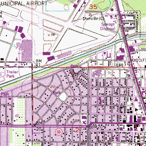 Topographic Map of First Church of God, FL