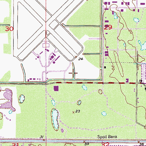 Topographic Map of First United Methodist Church, FL